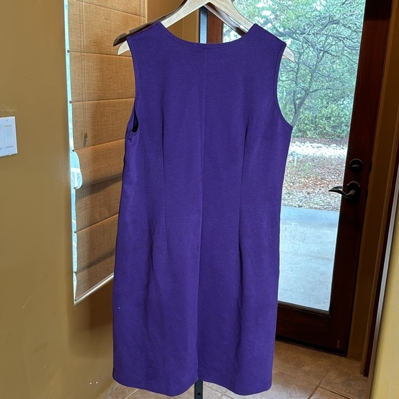 Draper’s and Damon’s Petites Purple Sleeveless Knee Length Dress Size PL - Picture 5 of 5